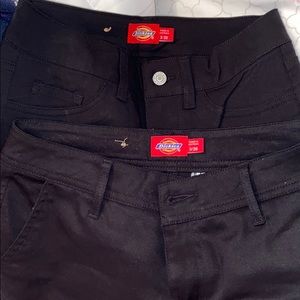 2 black dickies pants